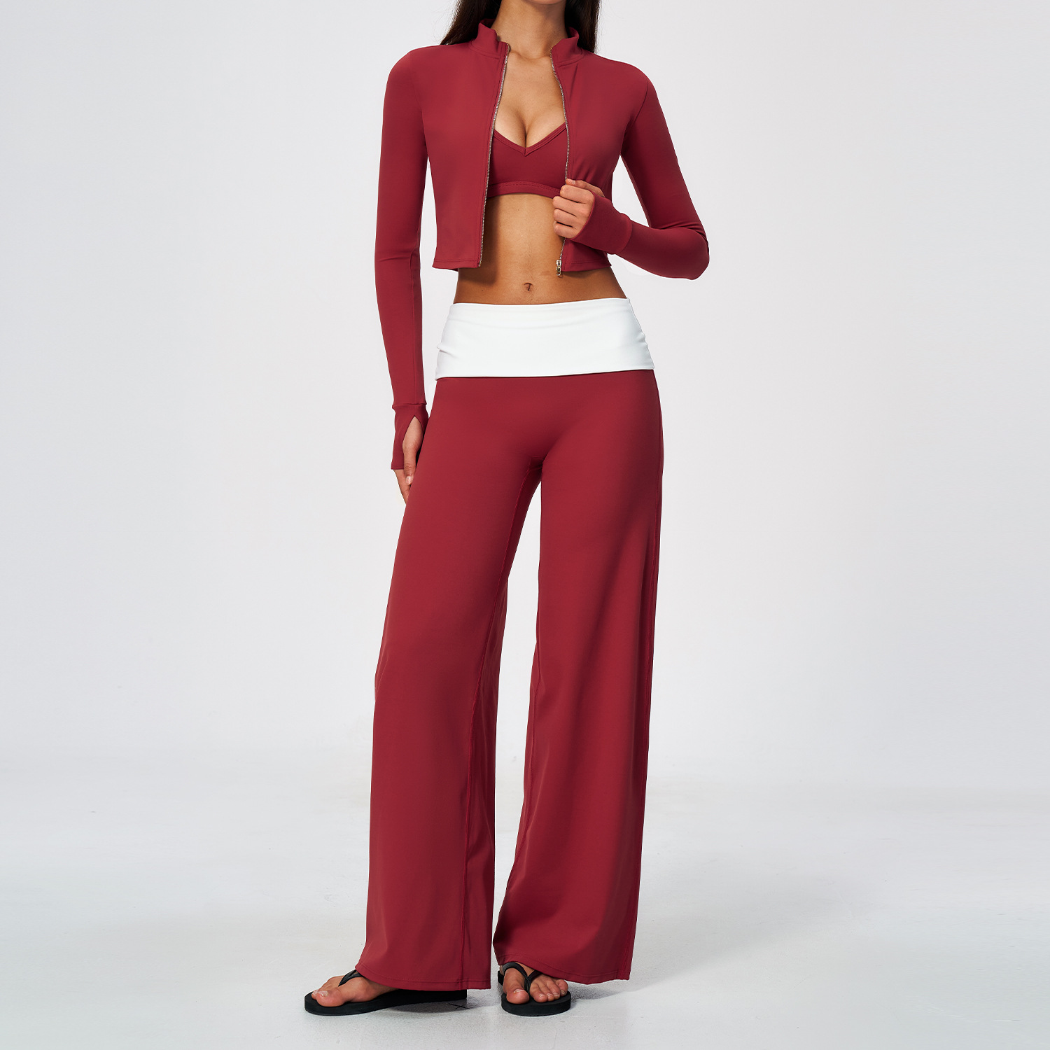 Ensemble de yoga 3 pièces pour - Compression Long Pant avis et prix