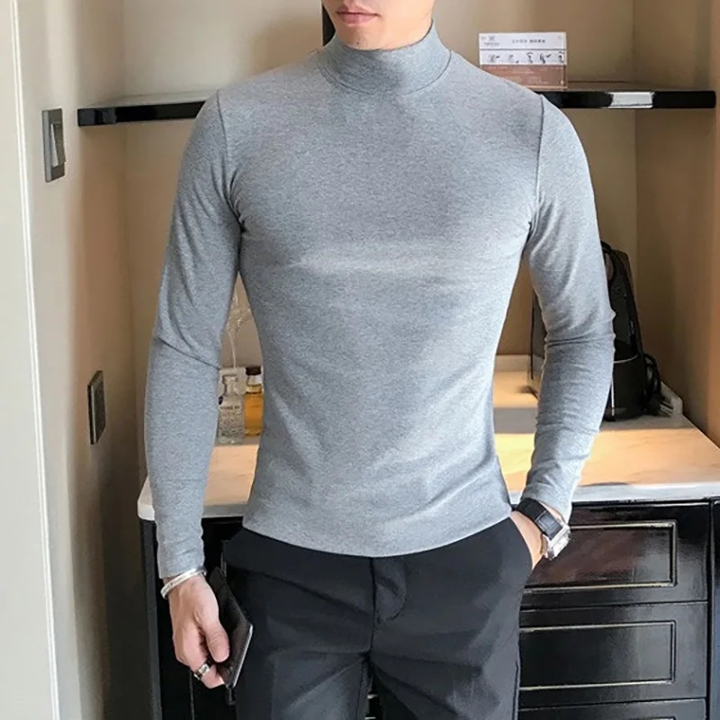 T-shirt à col haut pour homme, - T Shirt Tight Fit avis et prix