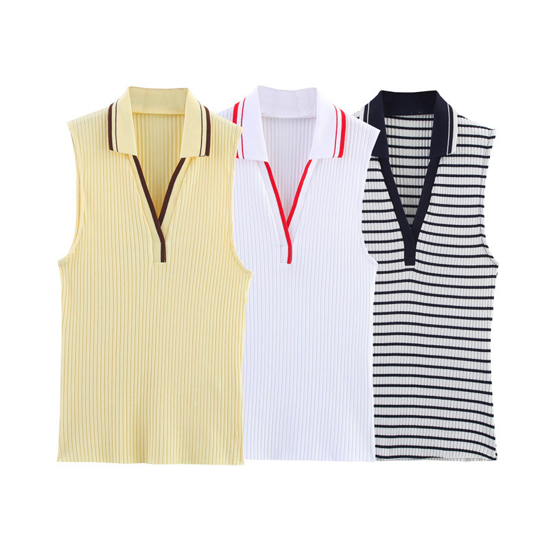 Débardeur polo côtelé pour fem - Tank Top Ribbed avis et prix